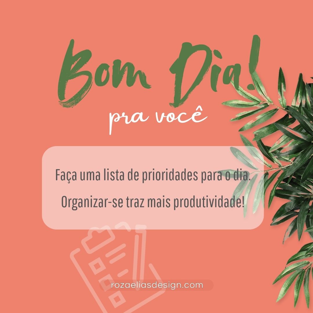 Bom dia com uma lista