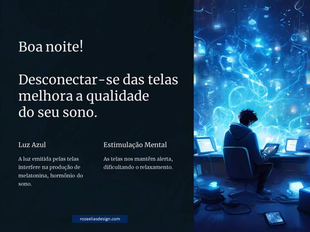 Desconectar-se das Telas para Uma Boa Noite de Sono
