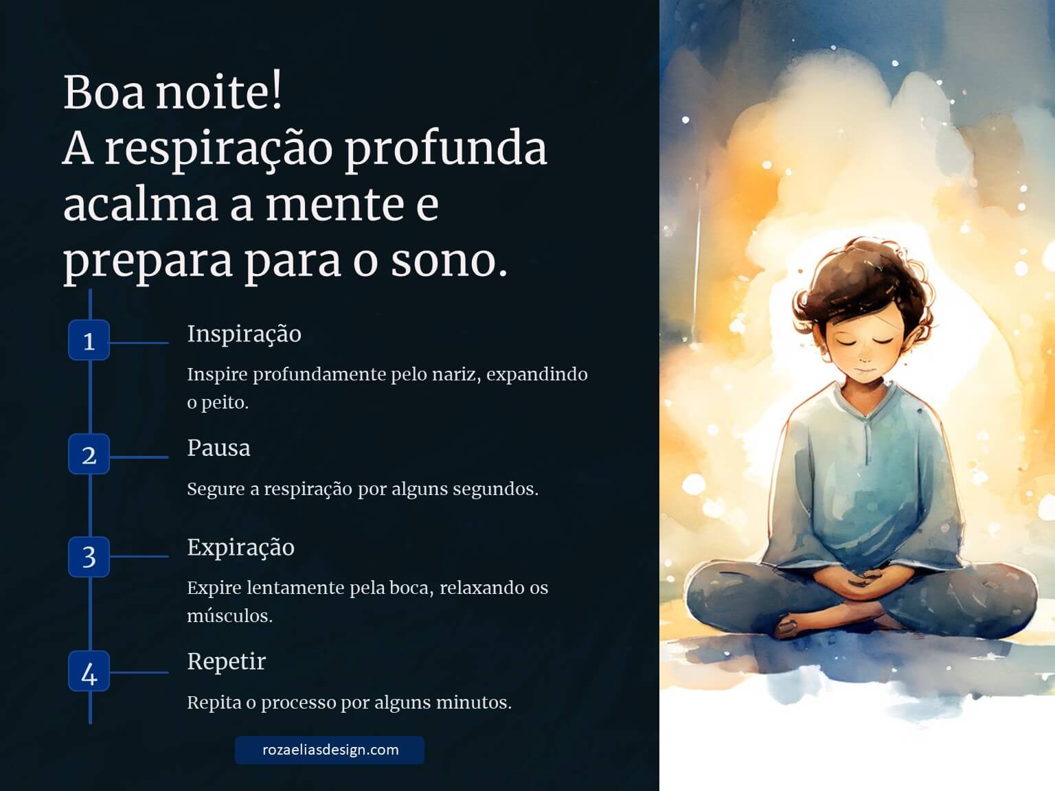 O Poder da Respiração Profunda para Relaxar à Noite